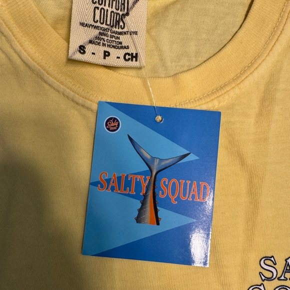 Salty squad shirt small yellow NWT - Picture 3 of 5
